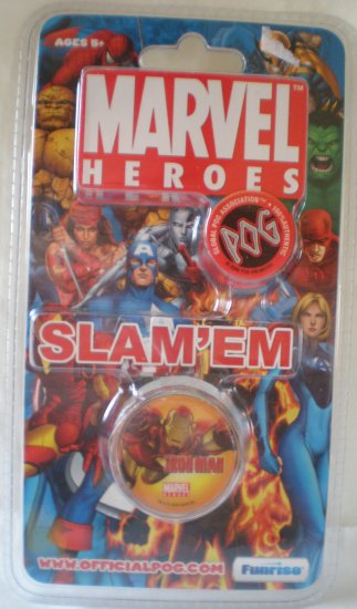 POG MARVEL HEROES SLAM'EM (METAL SLAMMER) - IRON MAN
