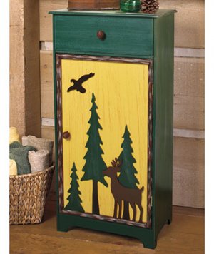 Lodge Bathroom Storage Cabinet