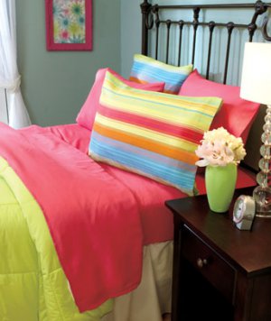6-Pc. Pink Queen Microfiber Sheet Set