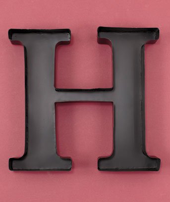 New Metal Monogram Wine Cork Holder Letter H