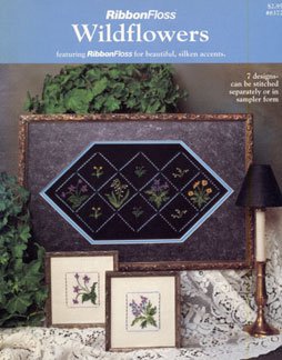 Wildflowers in Ribbon Floss Cross Stitch