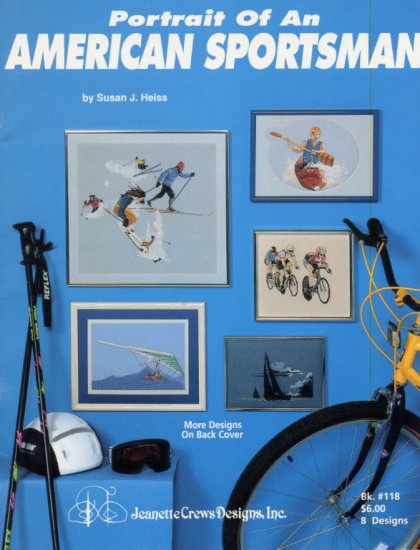 Biking, Kayaking, Skiing, Sailing, Hang Gliding in Cross Stitch Leaflet