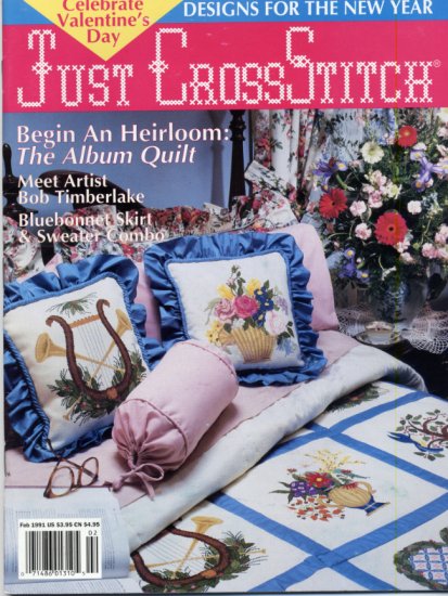 Heirloom Album Quilt in Cross Stitch + Lighthouse, Eileen Bennett Band Sampler + more!