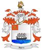 Myers Coat of Arms in Cross Stitch