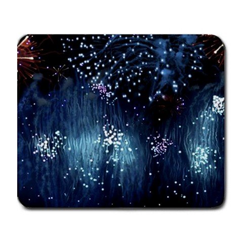 "Blue Rain" Large Mouse Pad