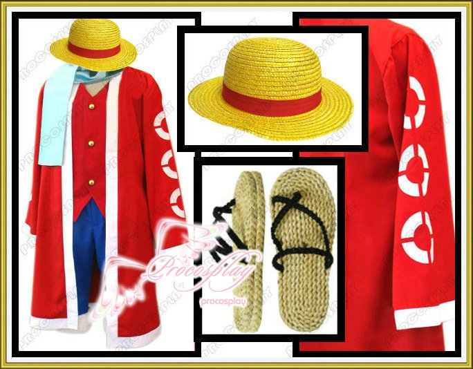 New One Piece Monkey·D·Luffy Cosplay Costume Any Size
