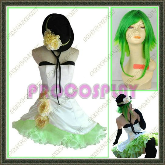 New Vocaloid Gumi Cosplay Costume and wig Any size