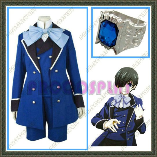 Japan Kuroshitsuji Black Butler Ciel Cosplay Costume