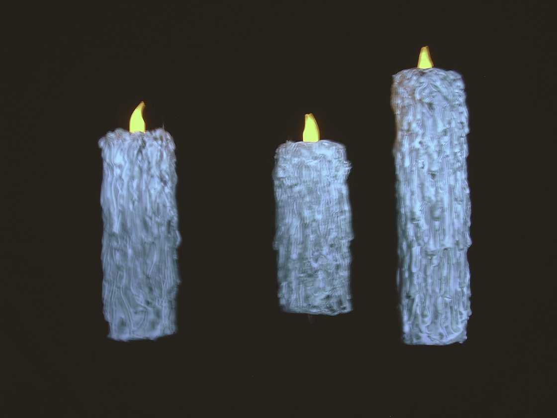 Halloween Floating Blacklight Harry Potter Great Hall Candle Illusion White