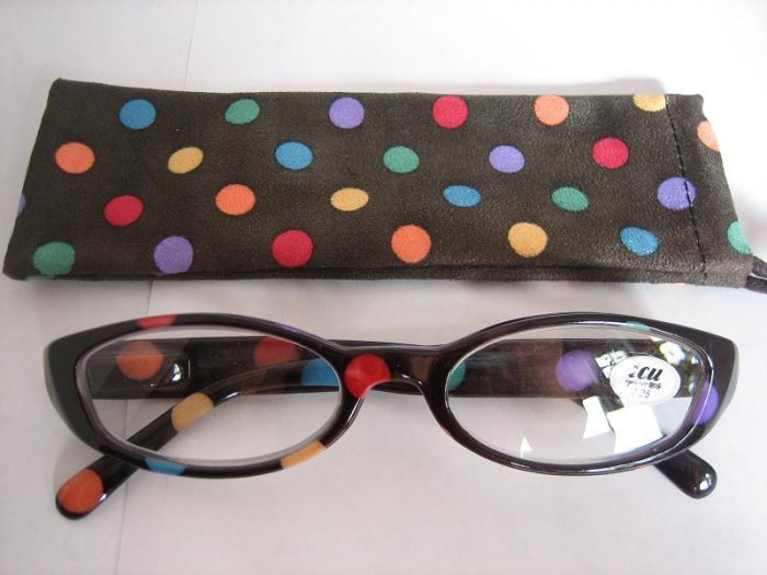 High Quality Reading Glasses 8308-5014 Polka Dot +2.25
