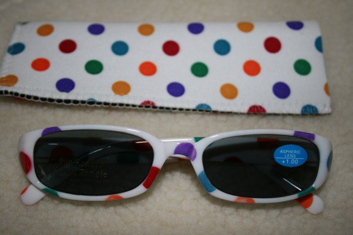 High Quality Sun Reader 8301-5013 Polka Dot +1.00 UV400