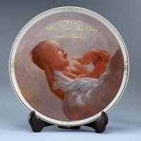 Baptism Plate with Stand 11280