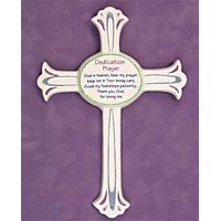 Dedication Day Ceramic Cross 37563