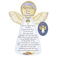 First Communion Angel Pin & Card 09060