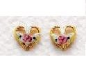 Hearts Earrings 14K Gold Filled Ear Post SJ1481GH