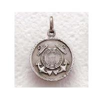 US Coast Guard Sterling Silver Military Medal (20" chain) SM8469SH