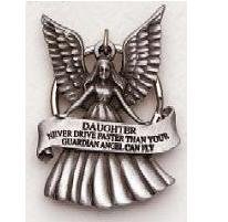 Daughter Guardian Angel Pewter Key Chain SK305