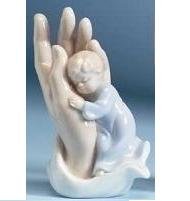 Palm of My Hand Ceramic Figurine Boy 44748