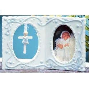 Girl Baptism Photo Frame Pink (Boy Frame shown) 94209