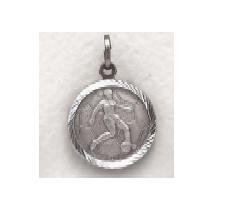 Girls Soccer - Sterling Silver Sports Medal (20" chain) SM0958SH