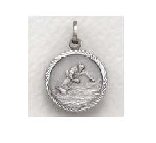 Snowboarding - Sterling Silver Sports Medal (20" chain) SM8572SH