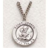 St. Joseph Sterling Silver Medal (20" chain) SM0224SH