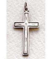 Mens Sterling Silver Cross (24" chain) SX0244SH