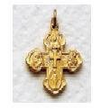 14K Gold Filled Four Way 4 Way Medal (18" chain) SM0378GH