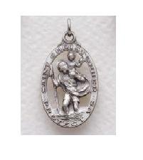 St. Christopher Sterling Silver Medal (18" chain) SM0516SH