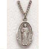 St. Jude Sterling Silver Medal (20" chain) SM0683SH