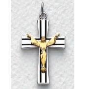 Mens Risen Christ Sterling Silver Pendant (24" chain) SX7979SH