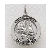 St. Matthew Sterling Silver Medal (24" chain) SM8214SH