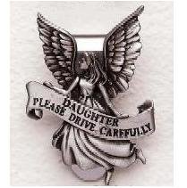 Daughter Pewter Auto Visor Clip SA2896