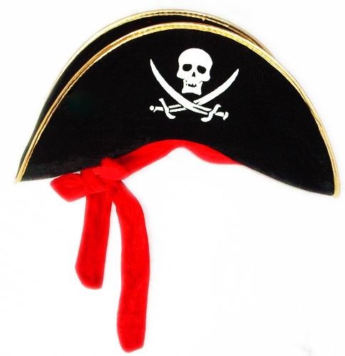Stylish Commanding Black Pirate Hat D65546