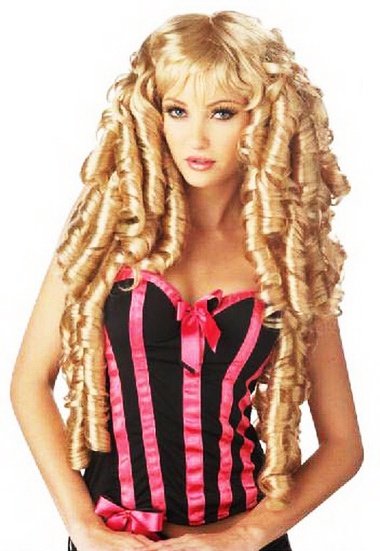 Masquerade Women's Gold Long Curly Hair Wig D65650