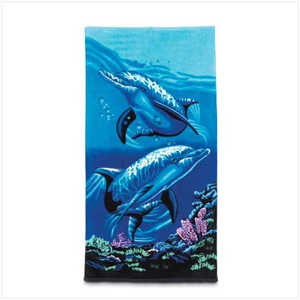 Beach Towel Dolphins # 36020