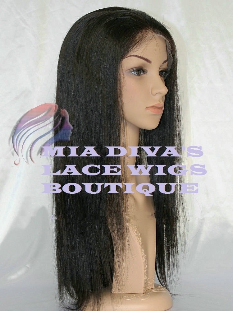 18" INDIAN REMY SILKY STRAIGHT FULL LACE WIGS,
