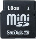 SanDisk miniSD Card 1GB (SDSDM-1024)