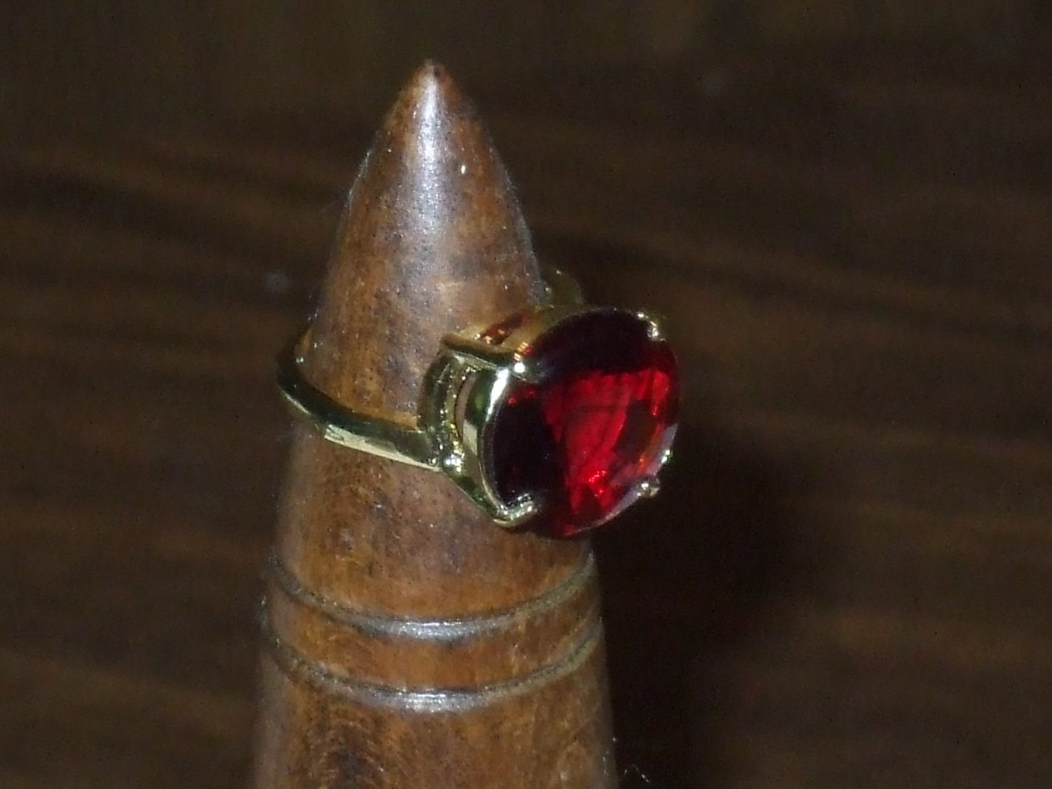 18k yellow gold over sterling silver ring..