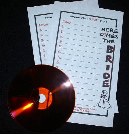 Bridal Shower Game - Name that Love Tune (online) Mixed Version