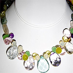 022N-Wonderful Quartz Necklace.