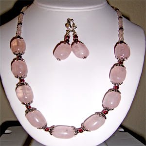017ST-Elegant rose Quartz set.