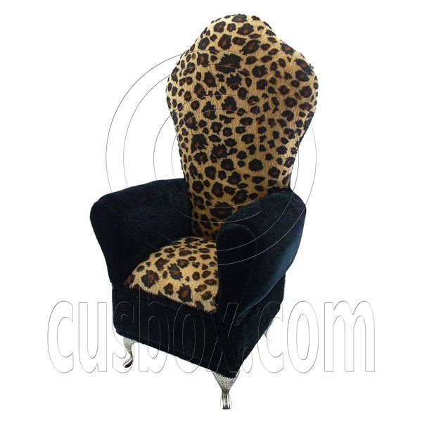 Cheetah Sofa Gothic Victorian Chair Jewelry Box 1/6 Monster High Dolls Furniture #12682