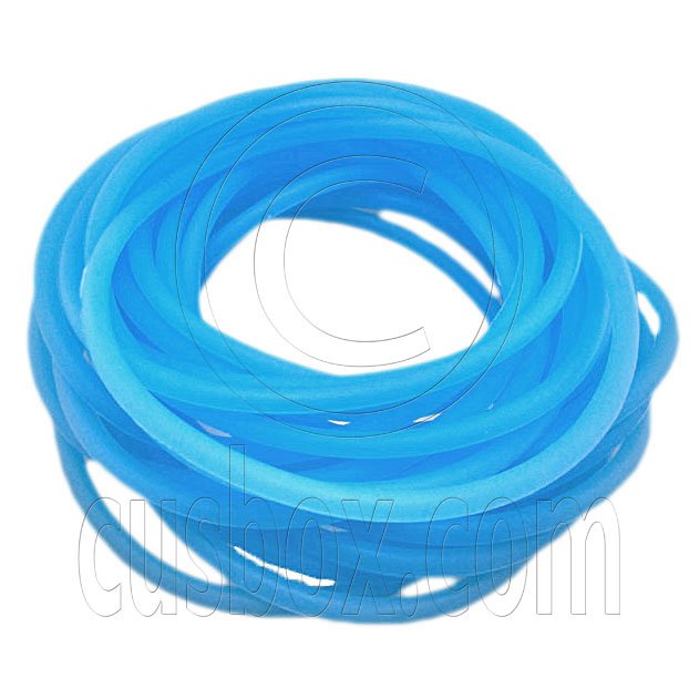 5 pcs Colorful Silicone Elastic Bracelet (Fluorescent Blue) #51868
