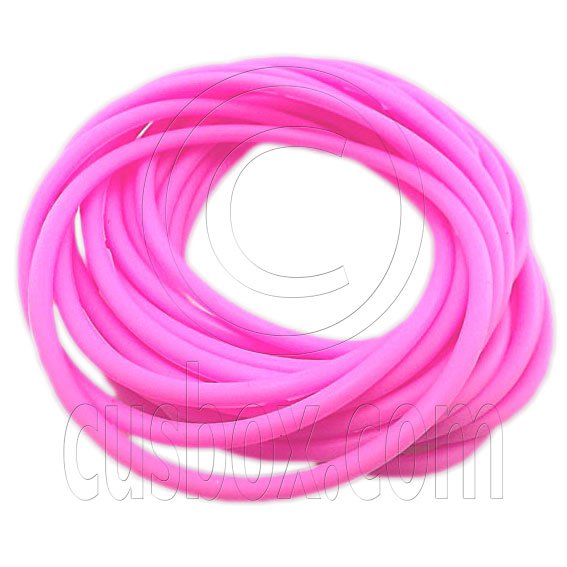 5 pcs Colorful Silicone Elastic Bracelet (Pink) #51879