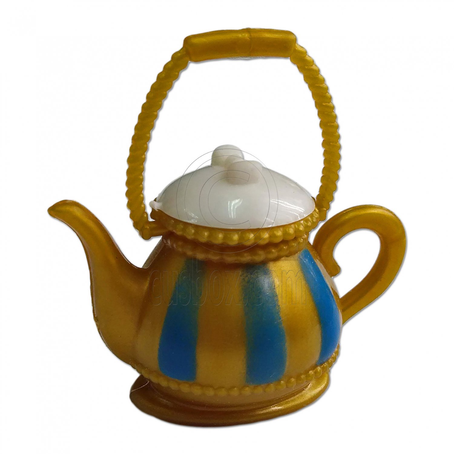 Gold Teapot Tea Pot 1:6 Scale for Barbie Monster High Doll's House Miniature #13139