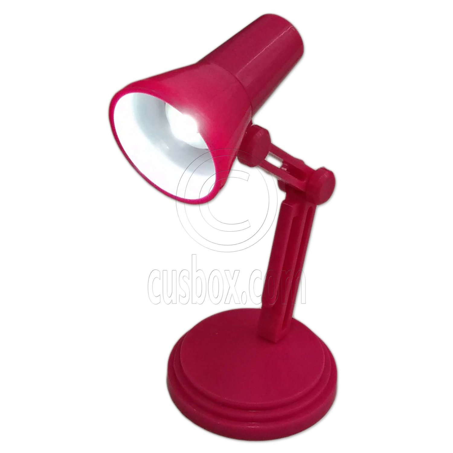 Pink Flexible Working LED Table Lamp Light 1:6 Scale Barbie Monster High Doll's #13149