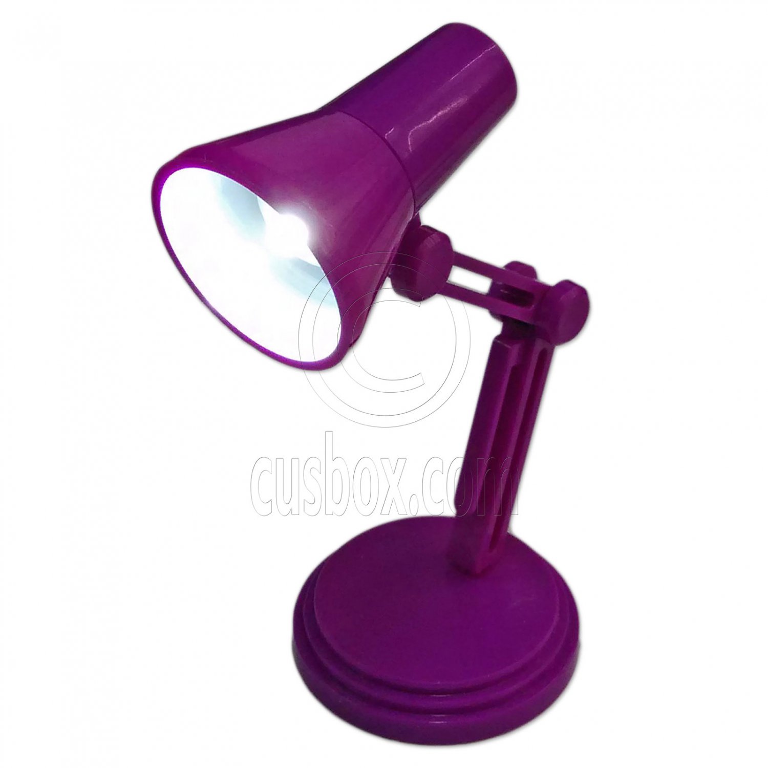 Purple Flexible Working LED Table Lamp Light 1:6 Barbie Monster High Doll's #13150
