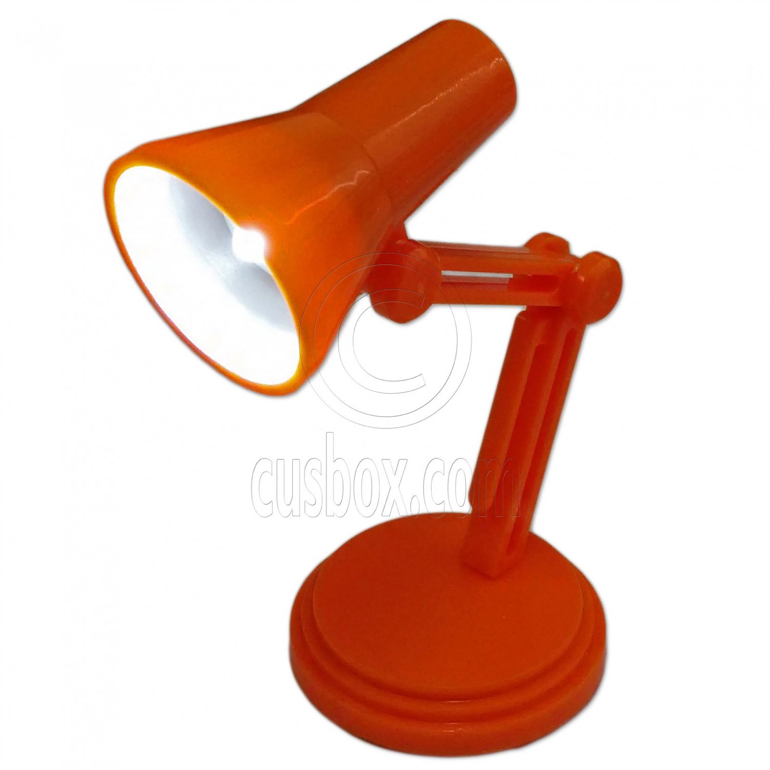Orange Flexible Working LED Table Lamp Light 1:6 Barbie Monster High Doll's #13151