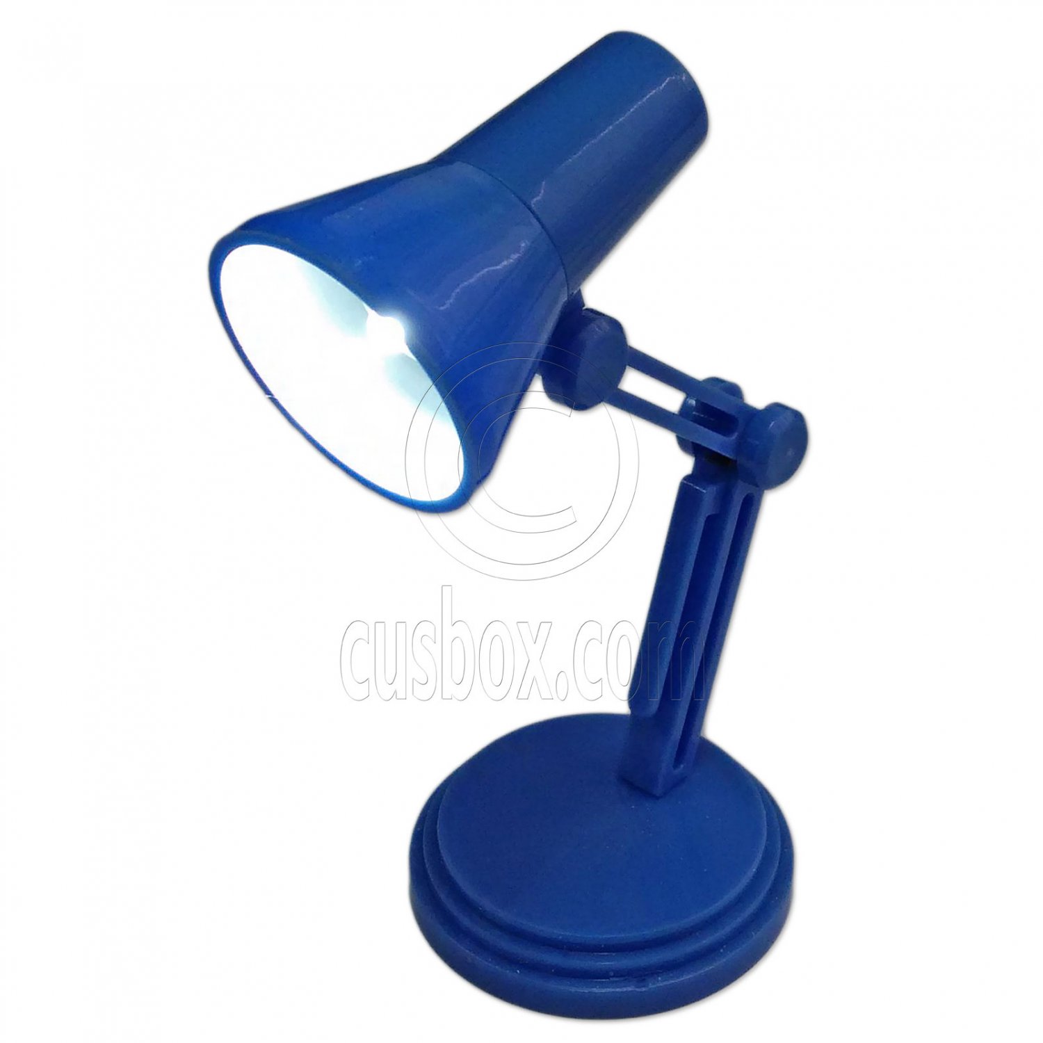 Blue Flexible Working LED Table Lamp Light 1:6 Scale Barbie Monster High Doll's #13152